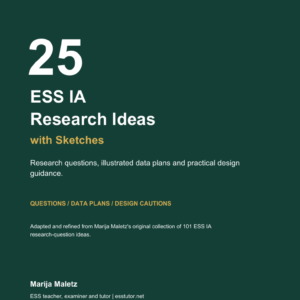 25 ESS IA Research Ideas with Sketches
