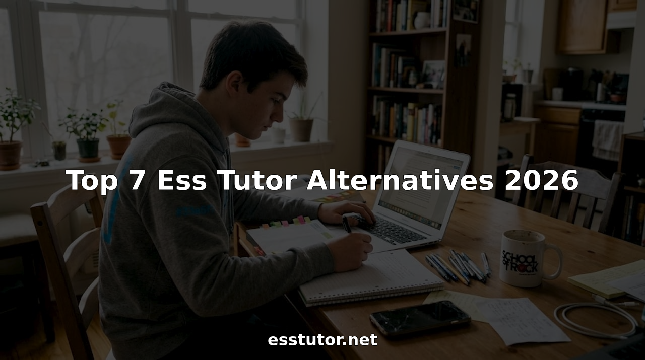 Student working with online tutoring resources at home