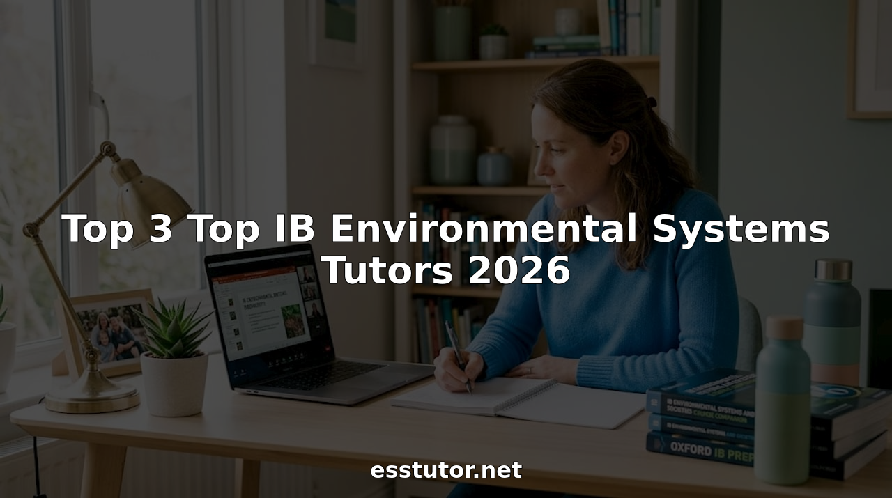 Tutor teaching online IB Environmental Systems session