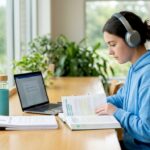 Student deep in ESS textbook study
