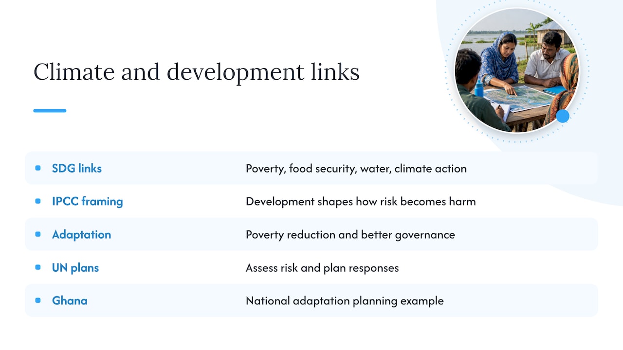 7. Climate Vulnerability, Sustainable Development and Global Policy — overview diagram